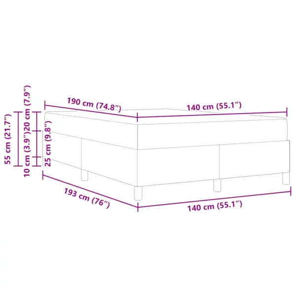 Polsterdatud voodiraam panipaikade ja madratsiga, tumehall kangas, 140 x 190 cm – 13