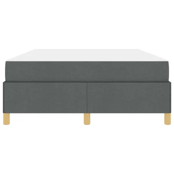 Polsterdatud voodiraam panipaikade ja madratsiga, tumehall kangas, 140 x 190 cm – 7