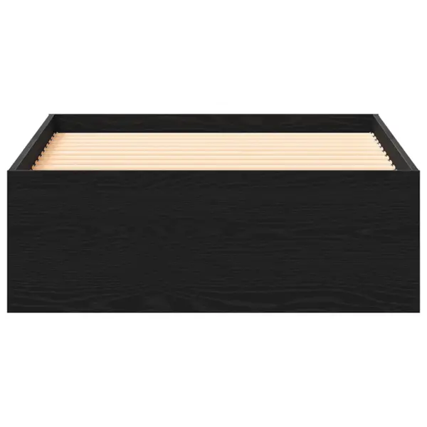 Lai üheinimese voodiraam sahtliga, must tamm, 100 x 200 cm, tehispuit – 5