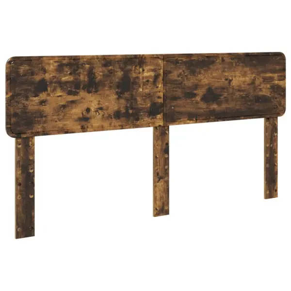 Voodiraam sahtliga, 180 x 200 cm, suitsetatud tamme viimistlusega inseneripuit – 7