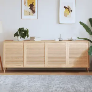 Võrega kapiuksed, 4 tk, töötlemata männipuit, 69 x 59,4 cm