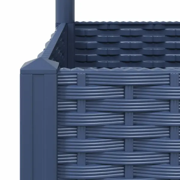 Võrega taimekast ronitaimedele, sinakashall PP, 120 x 40 x 121,5 cm – 7
