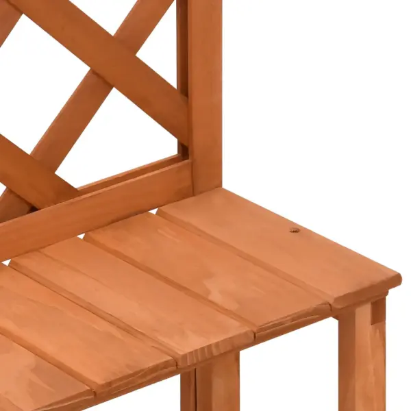 Võrega taimeriiul kahel tasapinnal, nulupuit, 70 x 42 x 115 cm – 5