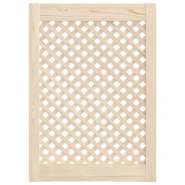 Võrestikuga männipuidust kapiuksed, töötlemata, 2 tk, 49,5 x 69 cm - 3