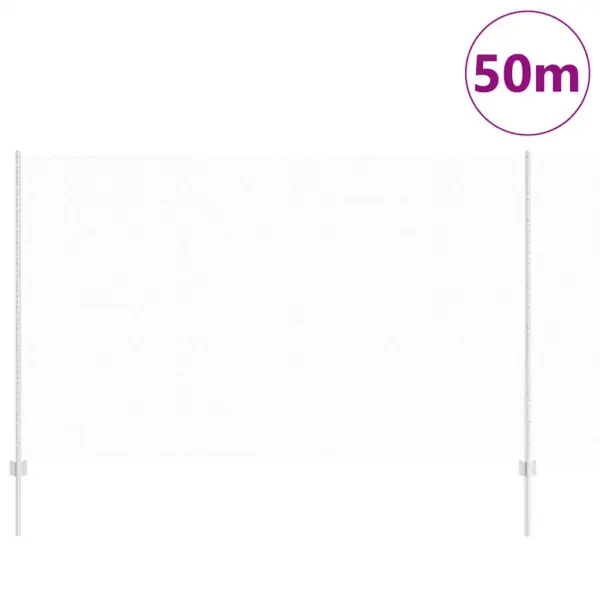 Võrkaia komplekt postidega, hõbedane teras, 1,4 x 50 m – 3