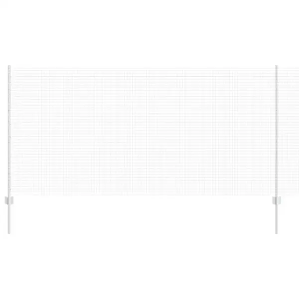 Võrkaiakomplekt postidega, hõbedane teras, 1,2 x 50 m, 88 posti ja kinnitusdetailid – 2