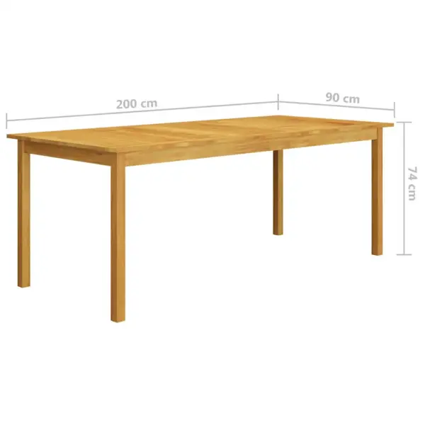 11-osaline aiamööbli komplekt, must polürotang, akaatsiapuidust laud 200 x 90 cm – 13