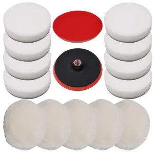 14-osaline 180 mm poleerimispadjakomplekt autode poleerimiseks