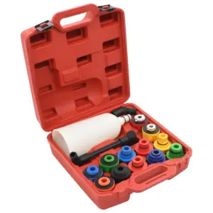 15-osaline mootoriõli täitekomplekt lehtri ja adapteritega, nailon