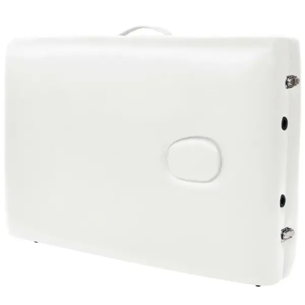 Kokkupandav 2-tsooniline massaažilaud kandekotiga, valge, 10 cm polster – 9