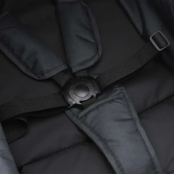 2‑ühes laste jalutuskäru ja vanker, antratsiithall-must, terasraamiga, 59 x 100 x 103 cm – 9