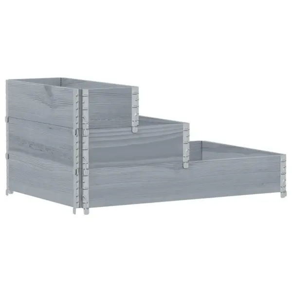 3-korruseline hall männipuidust taimekast 120 x 80 cm – 2