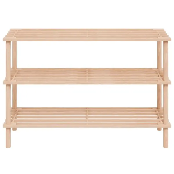 3-korruseline jalatsiriiuli komplekt, 2 tk, nulupuidust, beež, 74 x 26 x 48,5 cm – 4