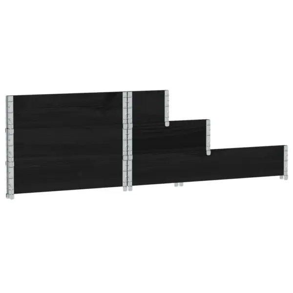 3-korruseline taimekast, must männipuit, 120 x 80 x 60,5 cm – 6
