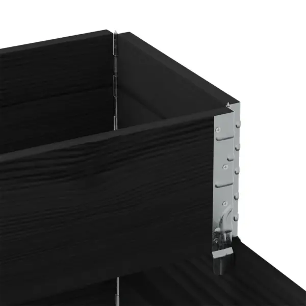 3-korruseline taimekast, must männipuit, 120 x 80 x 60,5 cm – 7