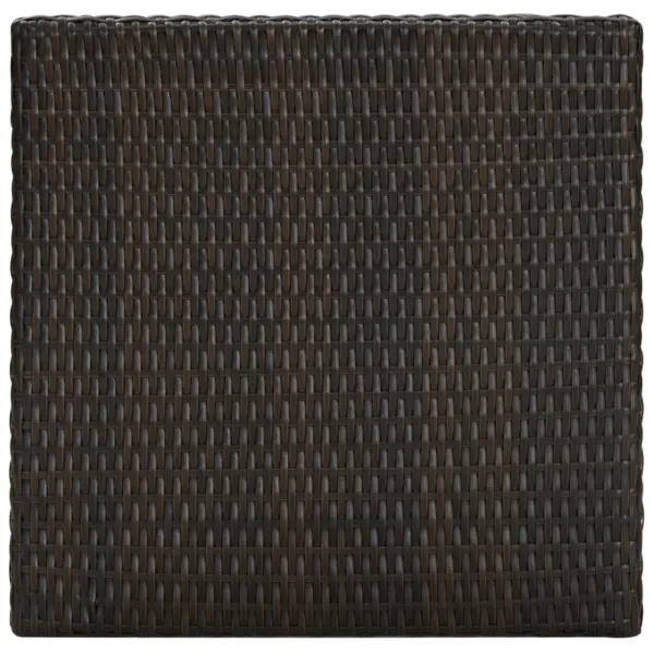 3-osaline pruun polürotangist aiabaari komplekt patjadega – 5