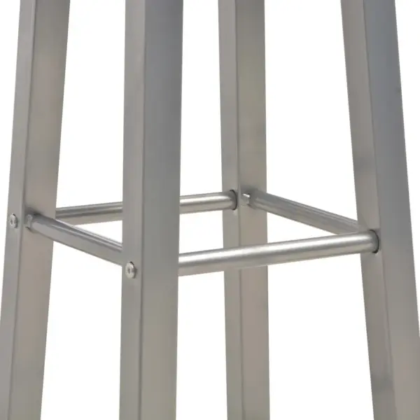 3-osaline baarikomplekt lauaga ja 2 baaripukiga, puit ja teras, antratsiithall – 9