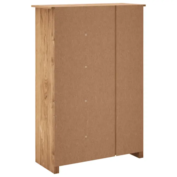 3-ukseline riidekapp nelja riiuli ja riputustoruga, naturaalne männipuit, 118 x 50 x 171,5 cm, Panama sari – 7