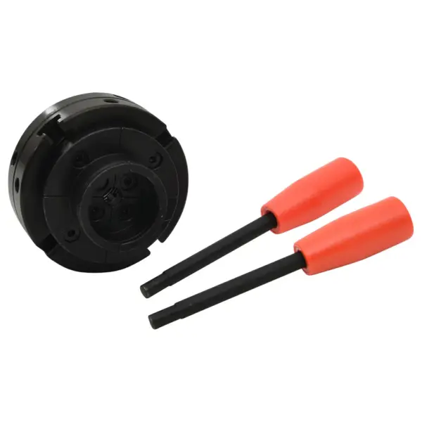 Isetsentreeruv 4 haaratsiga puidutreipingi hoidik, M33 keere, teras, 100 mm – 3