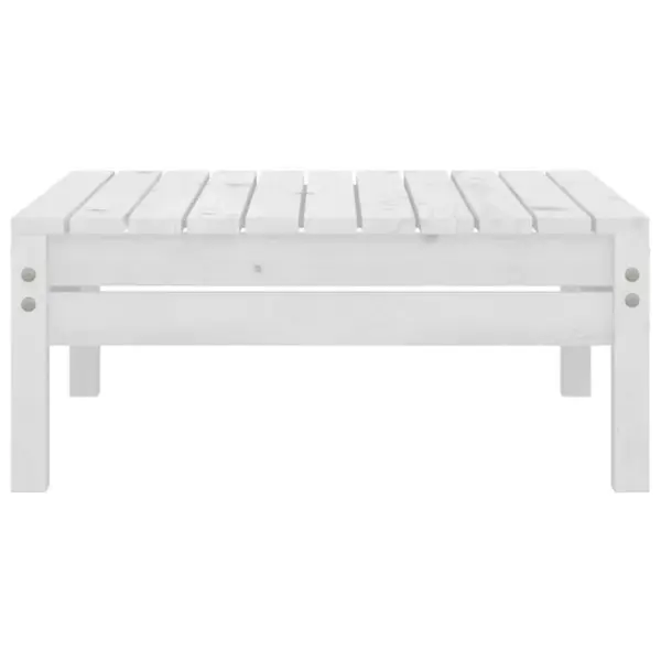 4-osaline modulaarne aiadiivanikomplekt, valge täismännipuit, istmeosa 63,5 x 63,5 cm – 13