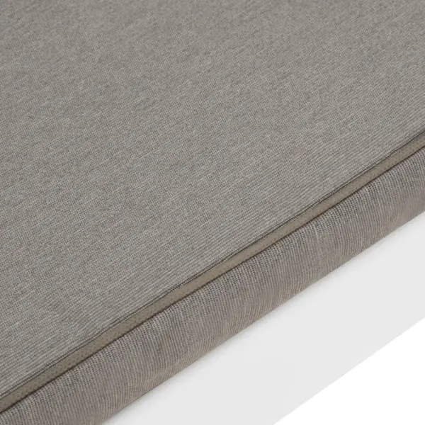 4-osaline aiamööbli komplekt patjadega, valge plast, lauad 65 x 65 x 33 cm, pingid 130 x 65 x 70 cm, antratsiitpadjad – 9