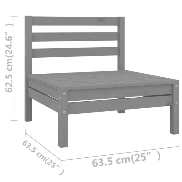 4-osaline aiadiivanikomplekt, hall männipuidust, modulaarne - 11