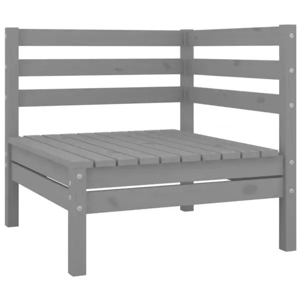 4-osaline aiadiivanikomplekt, hall männipuidust, modulaarne - 3