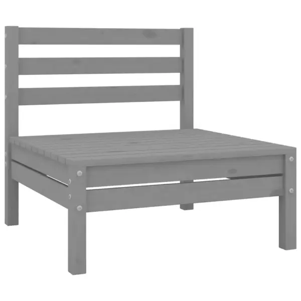 4-osaline aiadiivanikomplekt, hall männipuidust, modulaarne - 7