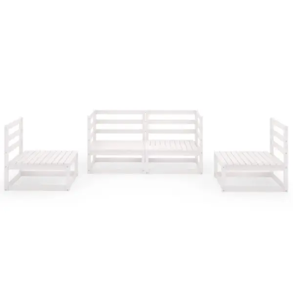 4-osaline valge aiadiivanikomplekt, männipuit, moodulid 70 x 70 x 67 cm – 3