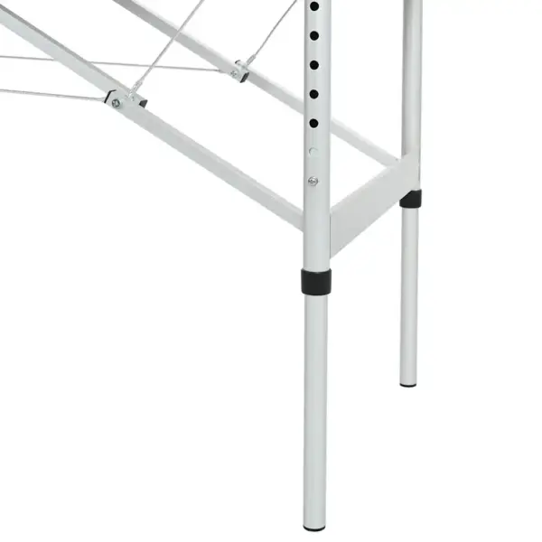 Kokkupandav 4-tsooniline massaažilaud alumiiniumraamiga, antratsiithall, 186 x 68 cm – 6