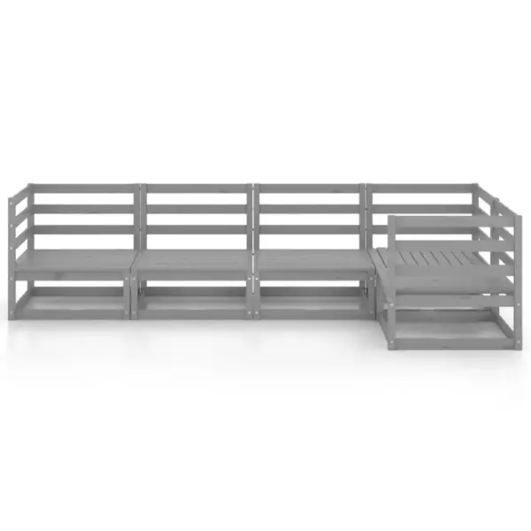 5-osaline hall männipuidust aiadiivanikomplekt, moodulid 70 x 70 x 67 cm – 3