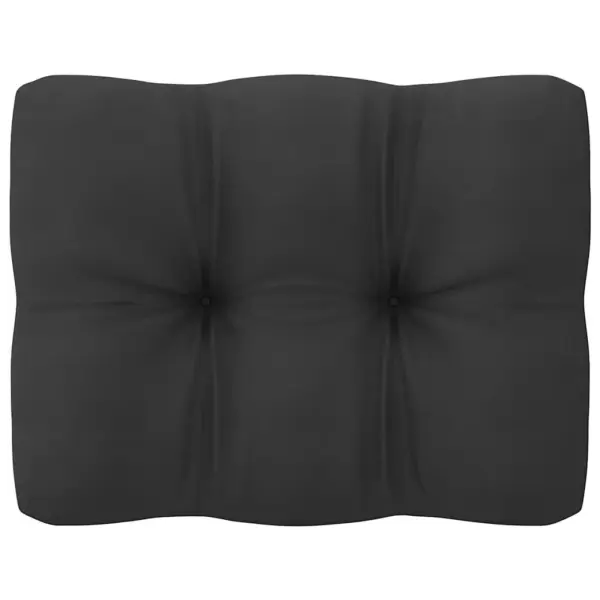 6-osaline valge männipuidust aiamööbli komplekt antratsiithallide patjadega – 13