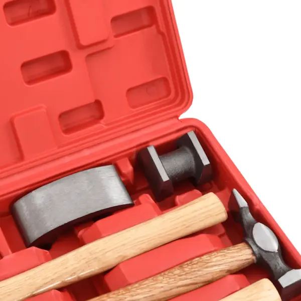 7-osaline auto mõlgieemalduskomplekt kerehaamrite ja tambitsatega, puhumisvormitud kohvris – 6