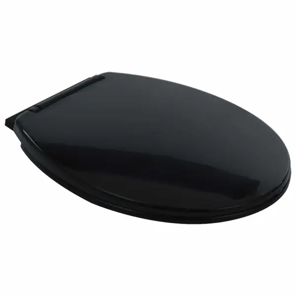 Ääristeta kõrgendatud WC-pott pehme sulgumisega, must keraamika, 50,5 x 36,5 x 50 cm – 8