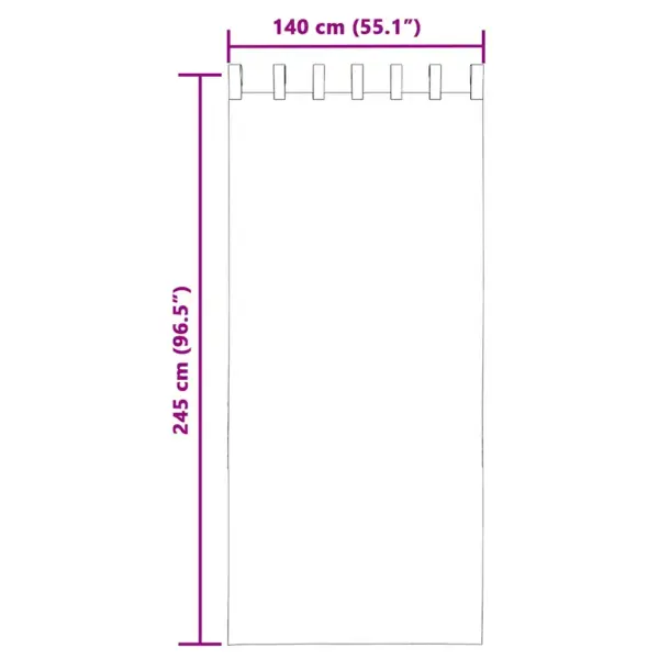 Aasadega voile kardinad, oranž, 2 tk, 140 x 245 cm – 8