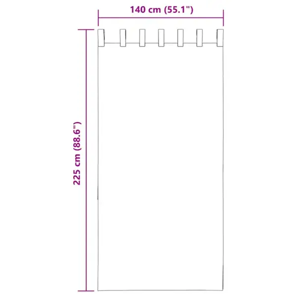 Aasadega voile-kardinad, 2 tk, liivakarva, 140 x 225 cm – 8
