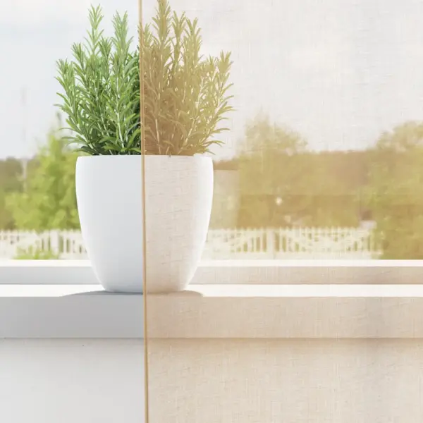 Aasadega voile-kardinad, liivakarva, 2 tk, 140 x 260 cm, 100% polüester – 3