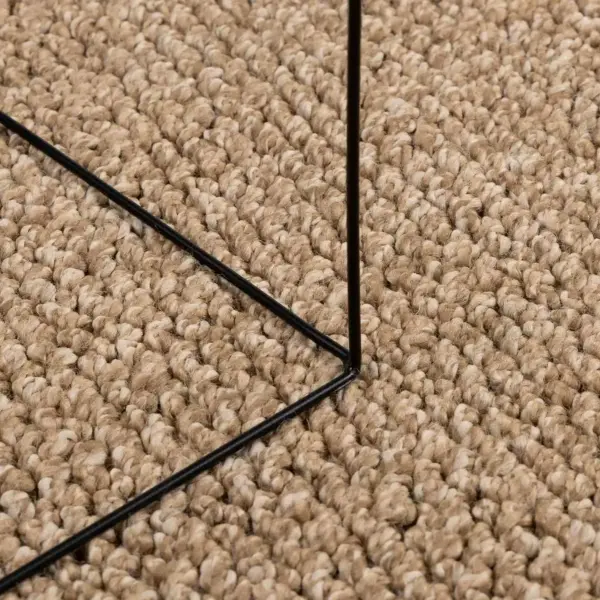 Kandiline põrandavaip Agira, neutraalne pruun, 200 x 200 cm, polüester – 5