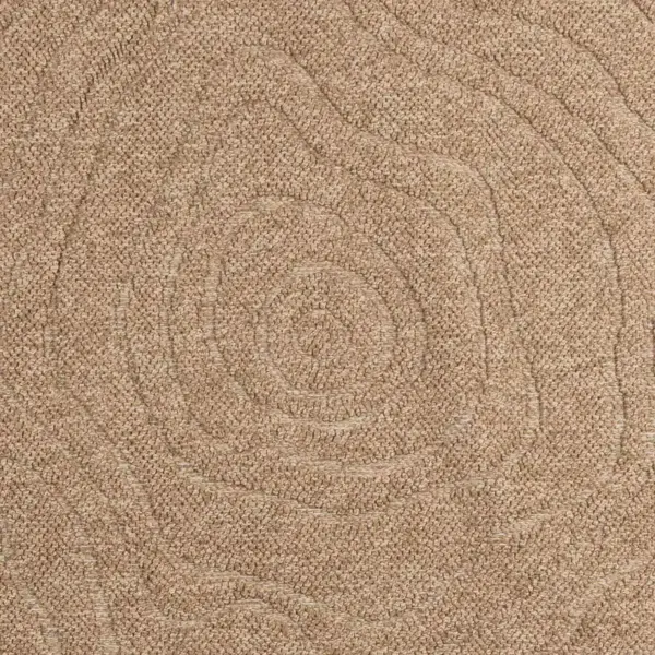 Ruudukujuline libisemisvastane põrandavaip Agira Moire, neutraalne pruun, polüester, 240 x 240 cm – 7