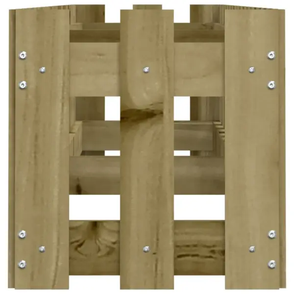 Aia disainiga kõrgendatud taimelava, survetöötlusega pruun männipuit, 200 x 30 x 30 cm – 6