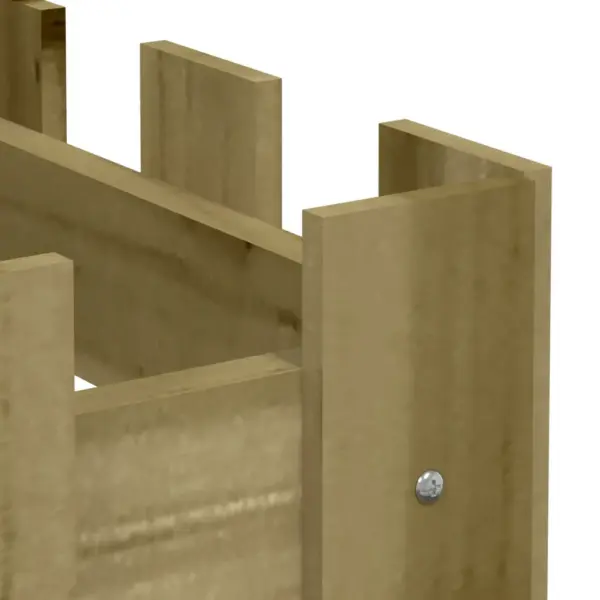 Aia disainiga kõrgendatud taimelava, survetöötlusega pruun männipuit, 200 x 30 x 30 cm – 7