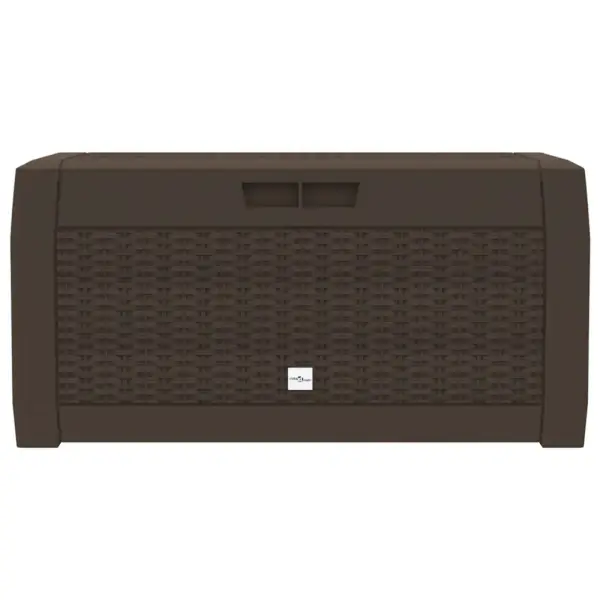 Aia hoiukast 310 l lukustatava kaanega, pruun polüpropüleen, 119 x 48 x 60 cm – 4