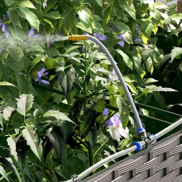 Aia istutuskast 3 sisepotiga, kastmissüsteemiga, pruun teras, 120 x 40 x 37,5 cm – 5