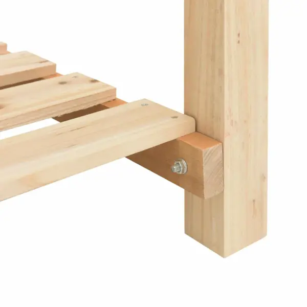 Aia istutuskast riiuliga, beež kuusepuit, 203 x 53 x 76,5 cm – 9