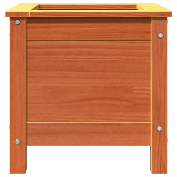 Aia istutuskast täismännipuidust, vahapruun, 40 x 40 x 39 cm – 4