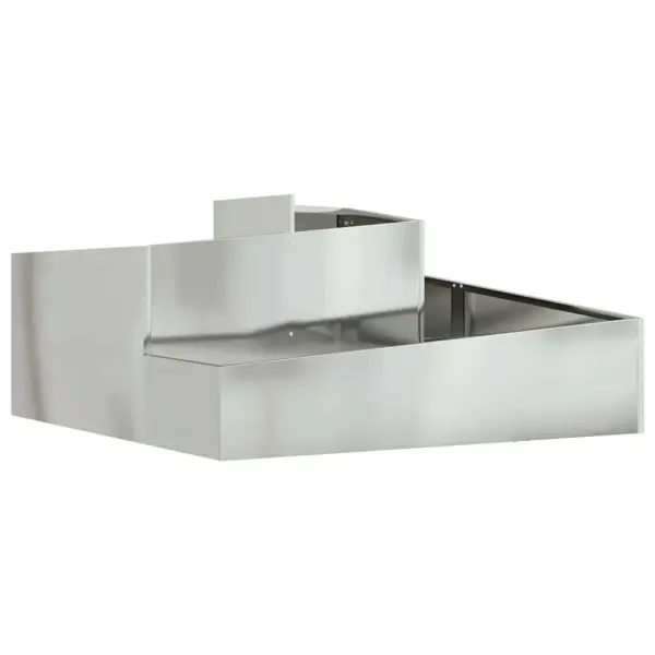 Hõbedane aia istutuskast tsingitud terasest, 100 x 100 x 50 cm – 2