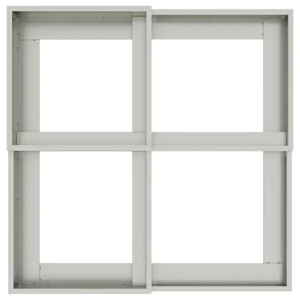 Hõbedane aia istutuskast, tsingitud teras, 100 x 100 x 60 cm – 8