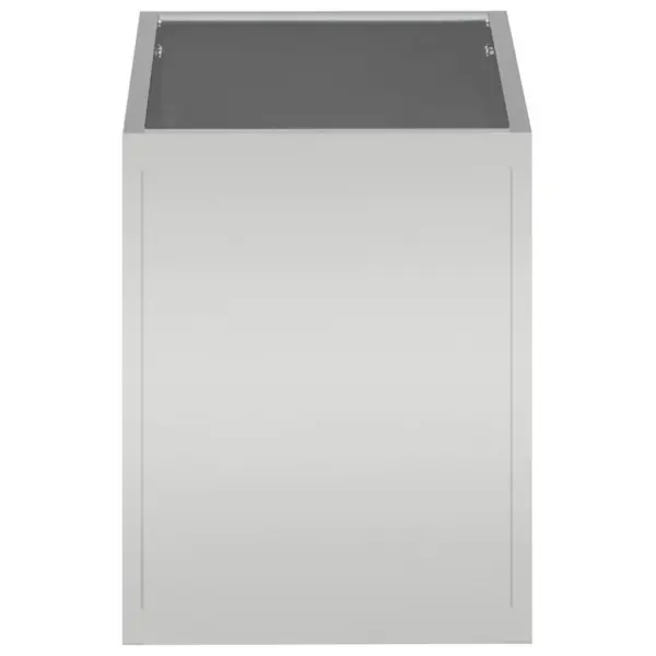 Aia istutuskast kuup tsingitud terasest, hõbedane, 50 x 32 x 40 cm – 6