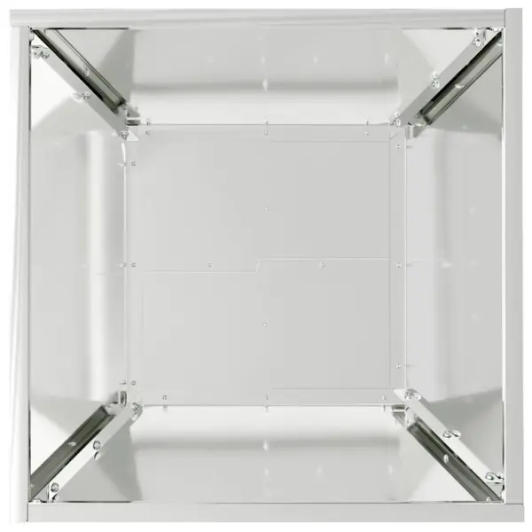 Hõbedased trapetsikujulised aia istutuspotid, 5 tk, tsingitud teras, 40 x 40 x 15 cm – 9