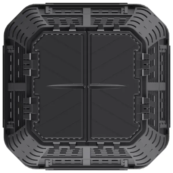 Aia komposter 480 l, must plast, 93,3 x 93,3 x 80 cm – 4